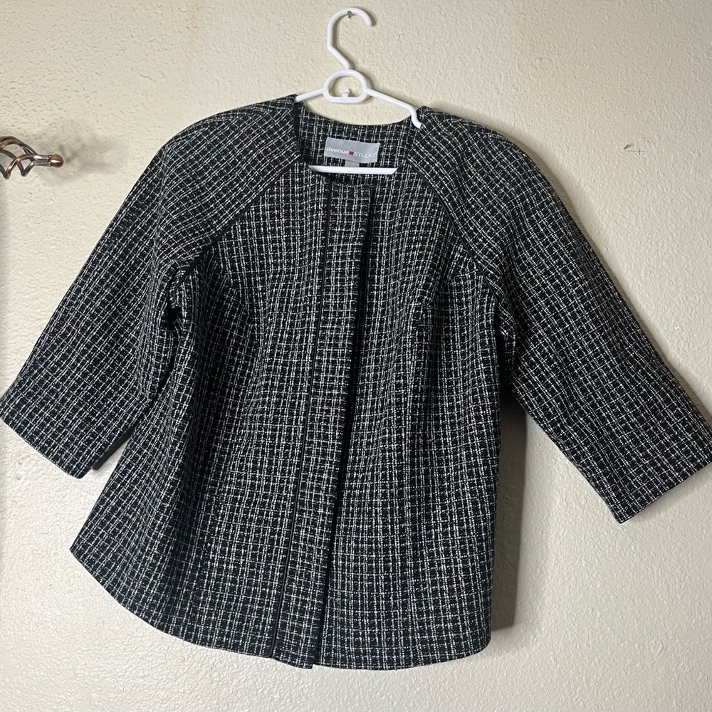Women's Black and White Jacket